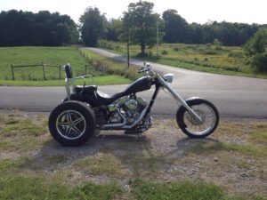 matte gray custom trike 2