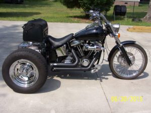 matte black custom trike